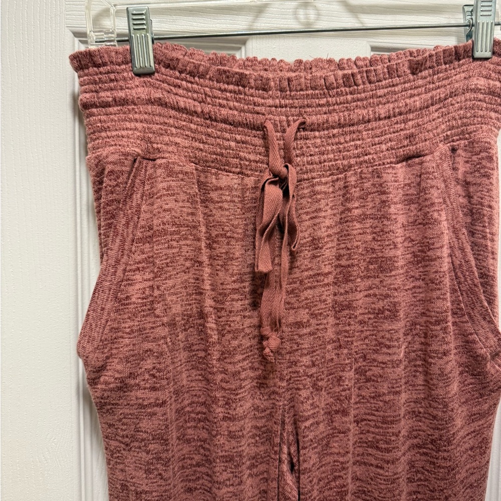 Grace and Lace Smocked Jogger Set Pink Hooded Jacket Pants Set Med top:Lg Bottom - Picture 3 of 9